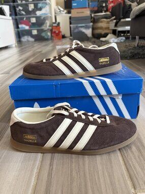 Women's adidas Originals Gazelle Lo Pro Shoes-Aurora Coffee Off White Gum IH6932